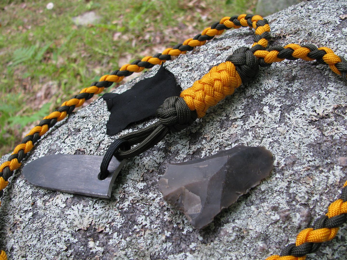 paracord flint/steel neck lanyard and nalgene cozy Survivalist Forum